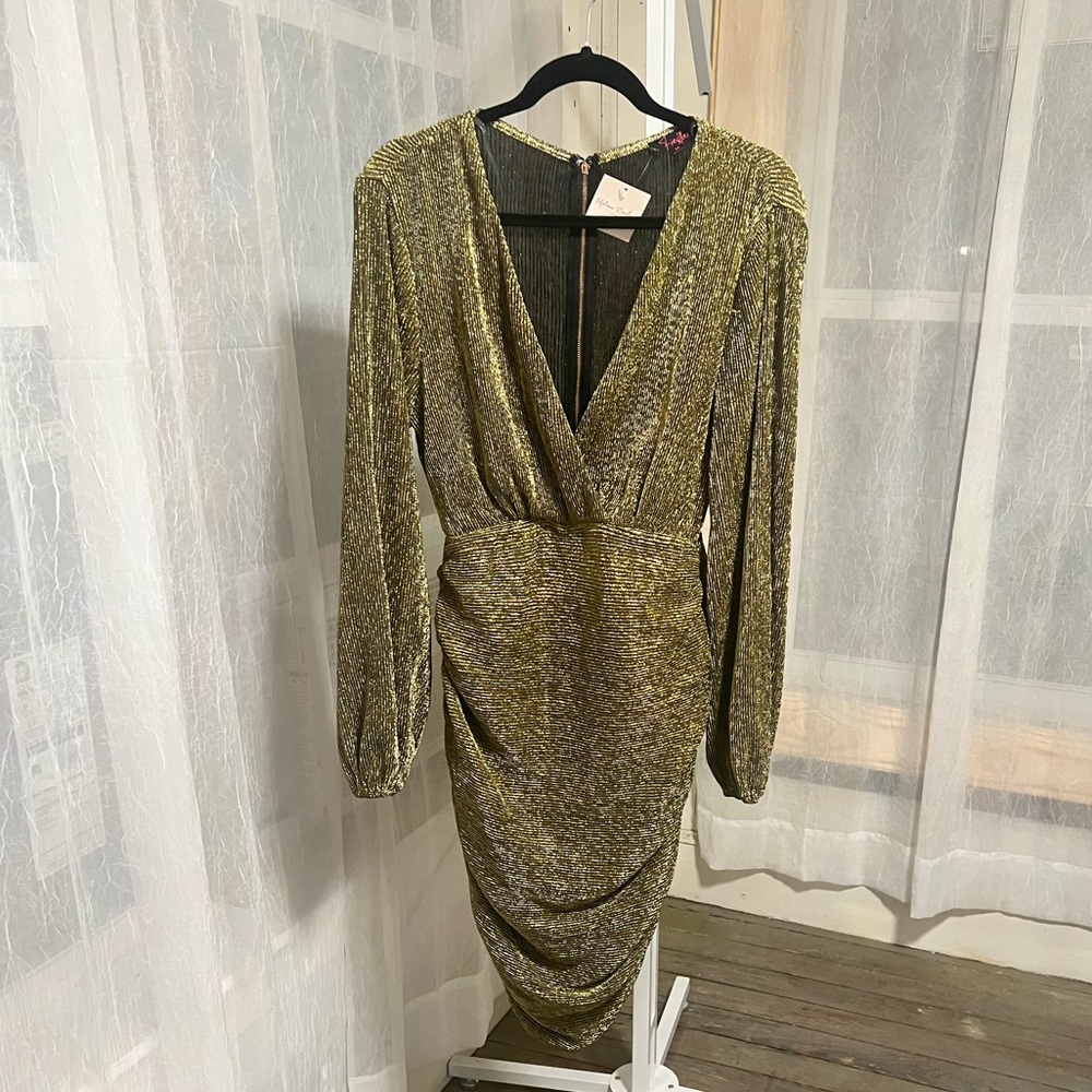 Gold Cocktail Dress